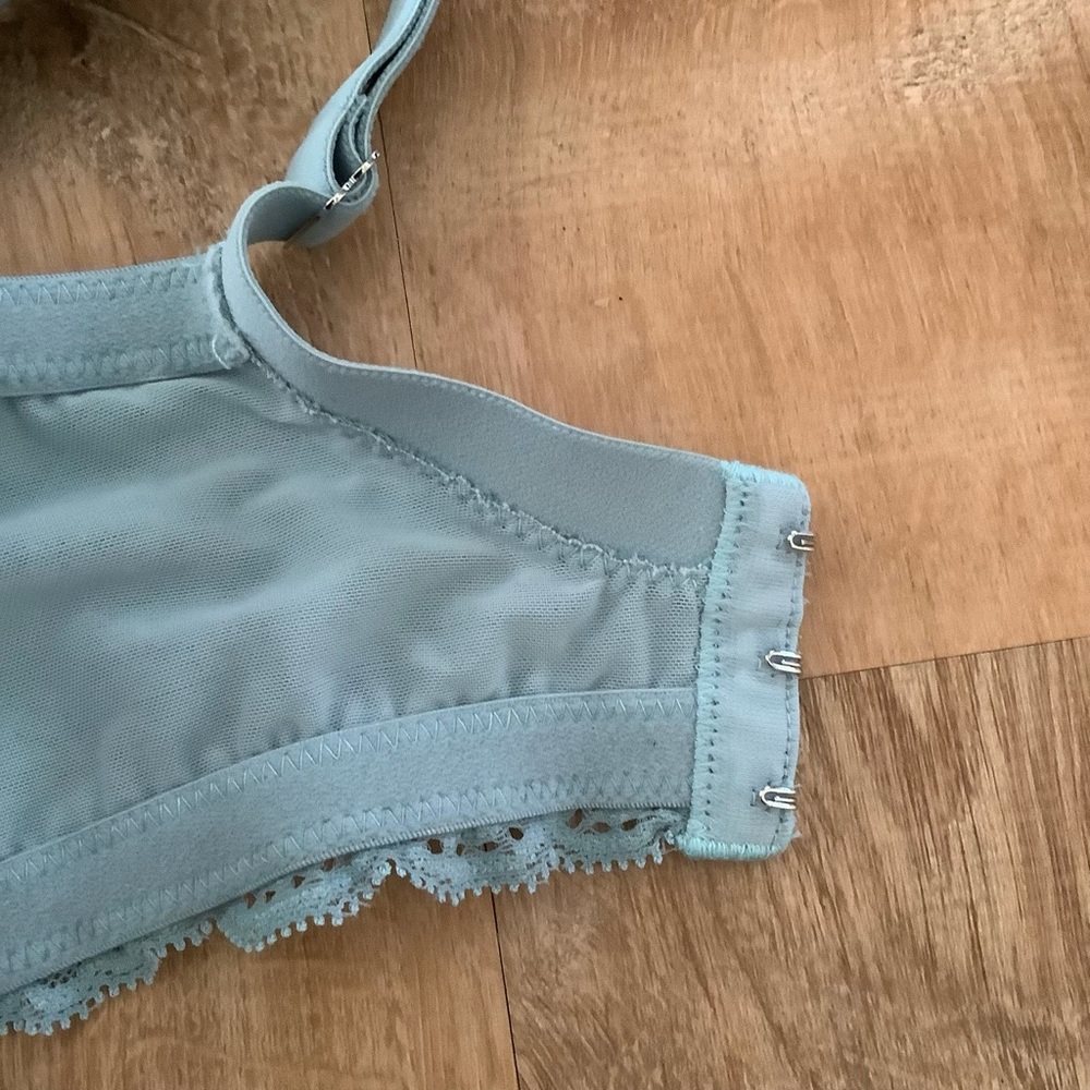 MONTELLE 🇨🇦 Pure Plus Full Coverage T-Shirt Bra Steel Blue/Turquoise Size 38 G - Picture 10 of 13
